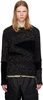 Black Ghillie Color Block Sweater