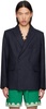 Navy Double-Breasted Blazer