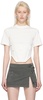 White Workwear Corset T-Shirt