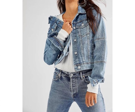 rumors denim jacket in light indigo