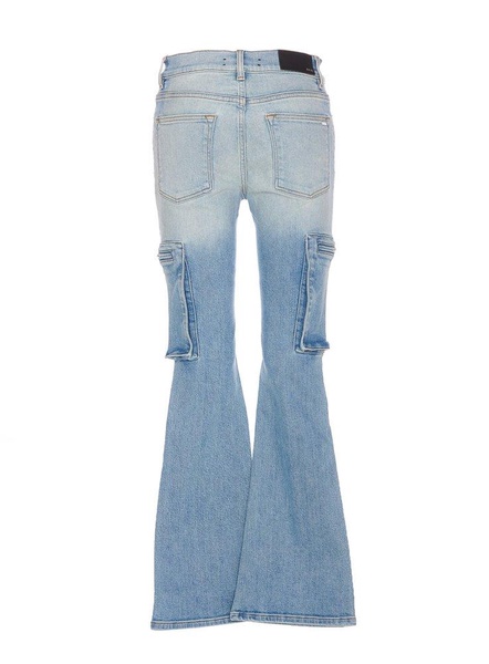 Amiri Logo Patch Flared-Leg Jeans