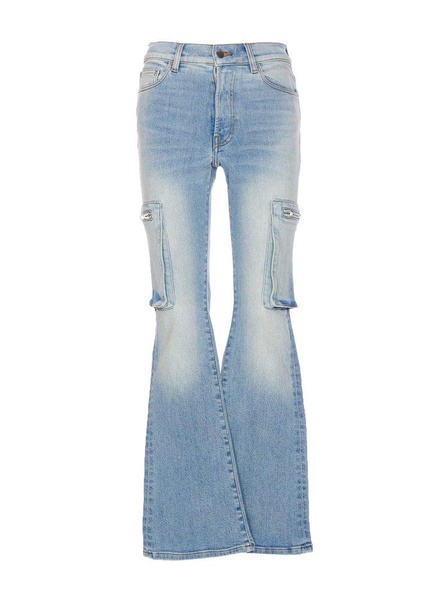 Amiri Logo Patch Flared-Leg Jeans