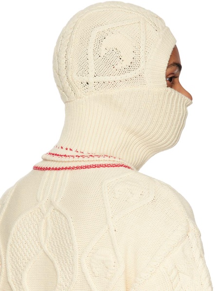 Off-White Cable Knit Balaclava