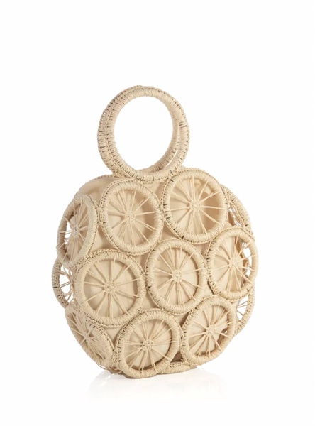 amidala top handle bag in natural