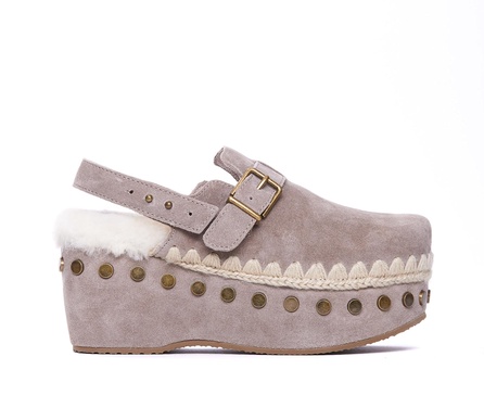 Plain Suede Clog