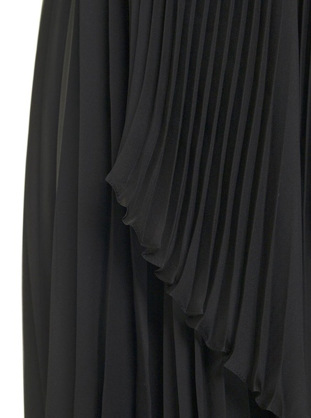 Givenchy Asymmetric Pleated Midi Dress