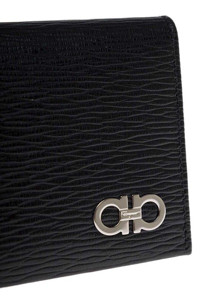 Ferragamo Gancini Logo Plaque Bi-Fold Wallet