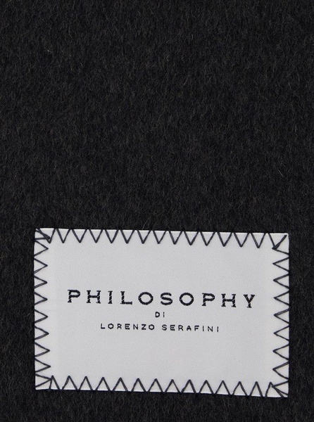 Philosophy Di Lorenzo Serafini Logo Patch Maxi Scarf