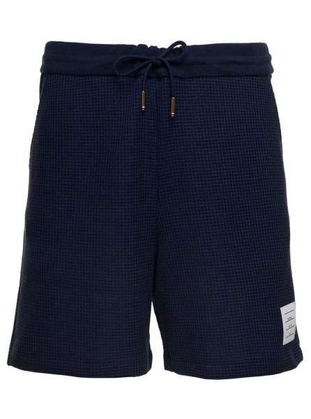 Thom Browne Drawstring Logo Patch Shorts