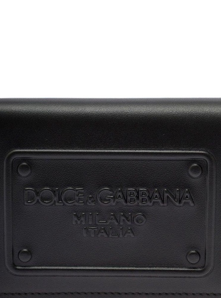 Dolce&Gabbana Black Leather Wallet With Logo Men