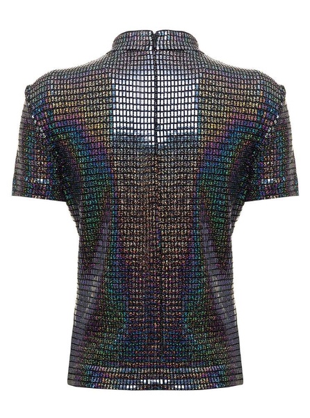 Chiara Ferragni Metallic-Effect Top