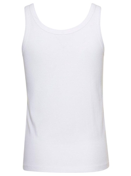 'Frankie' White Tank Top in Cotton Woman