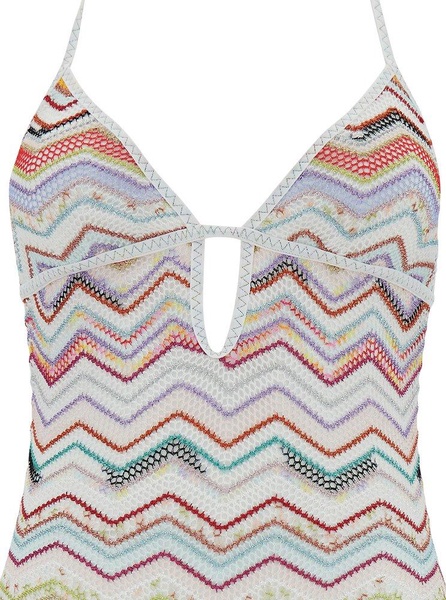 Missoni Zigzag Crochet One-Piece Swimsuit