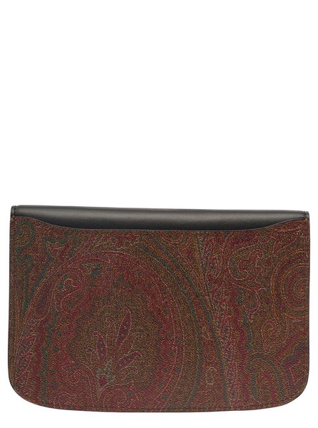 Etro Paisley-Printed Foldover Top Wallet