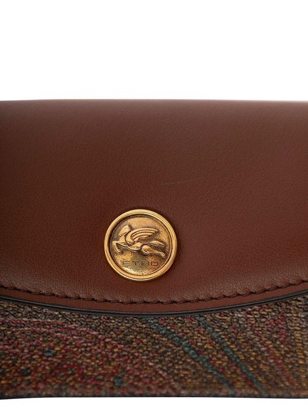 Etro Paisley-Jacquard Foldover Top Wallet