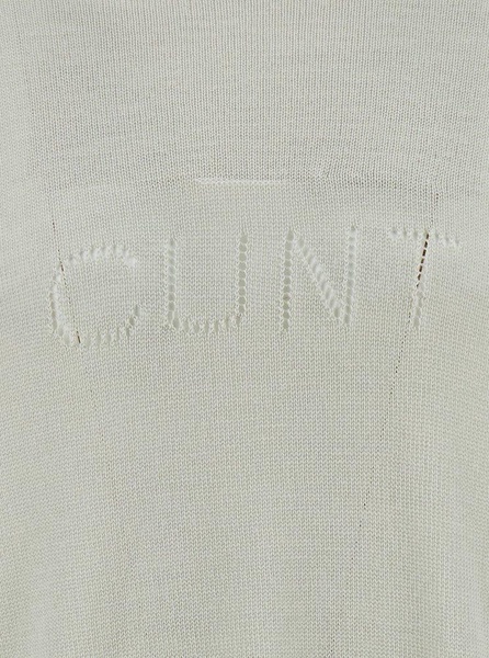 Grey Long Sleeve Top With Cunt Writing In Wool Man