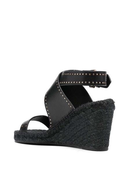 Isabel Marant Espadrille Wedge Stud Detailed Sandals