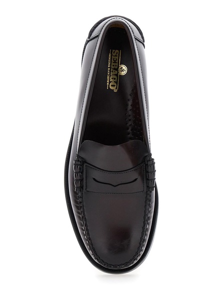 Bordeaux Pull-On Loafers in Leather Man