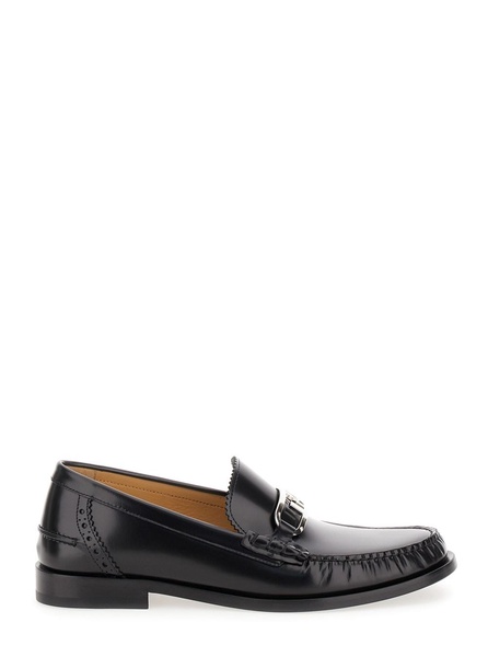 Black O'Lock Loafer in Leather Man