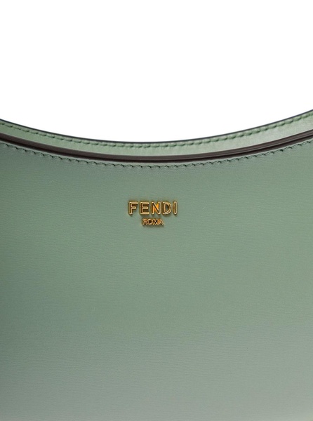 Fendi O'Lock Swing Handbag in Green Leather Woman