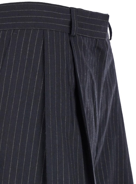 Tailored pinstriped trousers