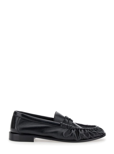 Black Loafers With Cassandre In Leather Man