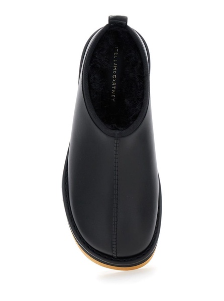 'sneak-elyse' Black Mules With Open Rear In Ecoleather Woman