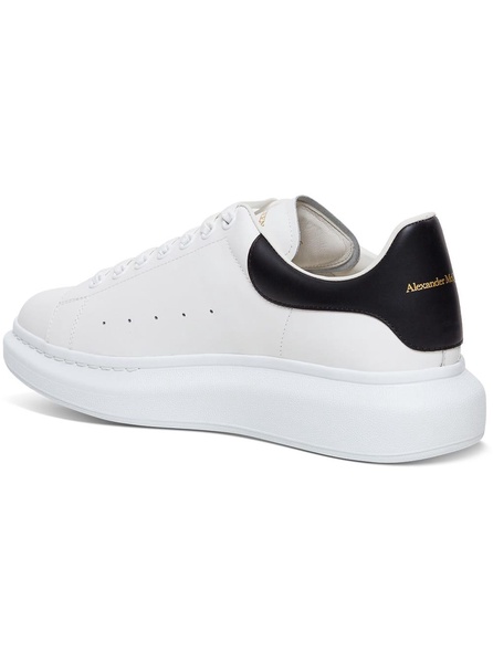 White And Black Leather Oversize Sneakers Man Alexander Mcqueen