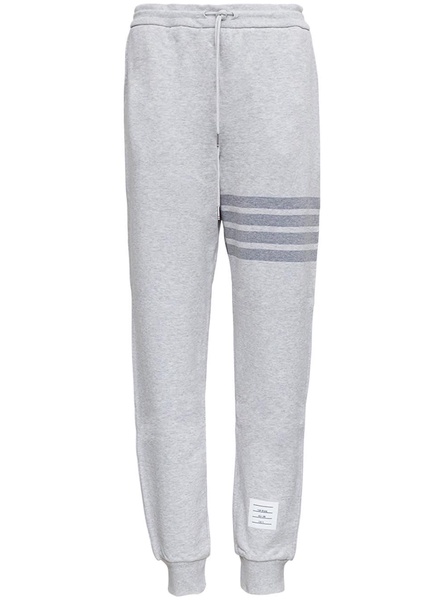 Grey Jersey Joggers with 4Bar Detail