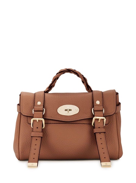 'mini Alexa Heavy' Brown Crossbody Bag In Leather Woman