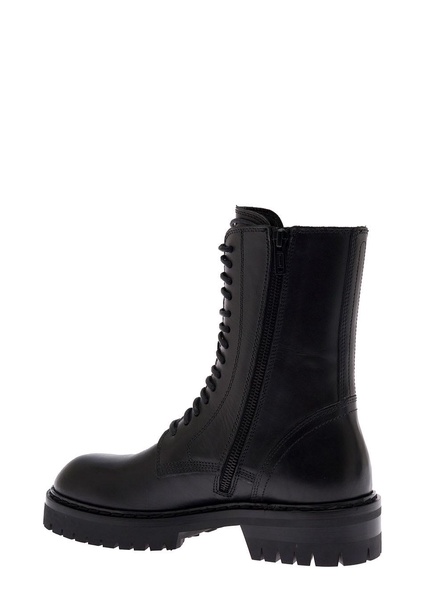 Ann Demeulemeester Woman's Alec Black Leather Boots