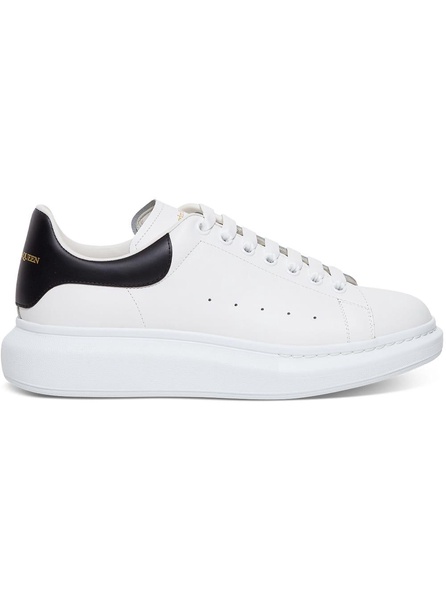 White And Black Leather Oversize Sneakers Man Alexander Mcqueen