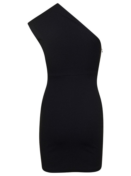 Black Alexa Cut-Out Minidress In Crepe Knit Woman