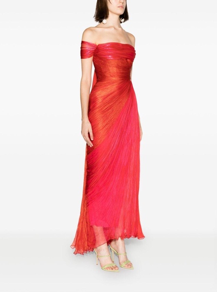 Audrey pleated draped dress