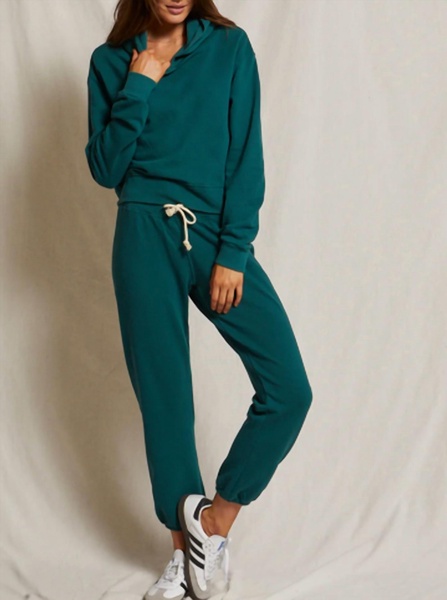 toni jogger in emerald