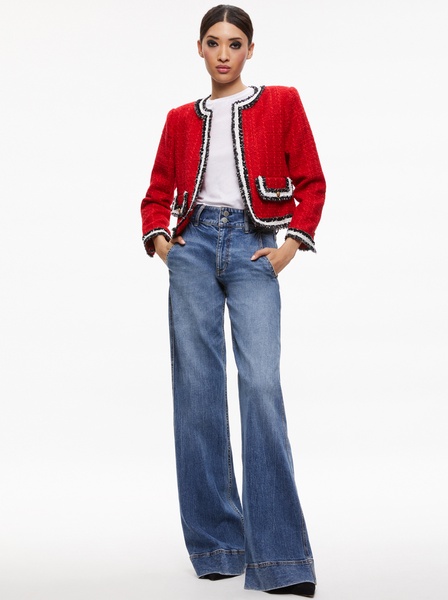 LANDON TWEED CROPPED JACKET