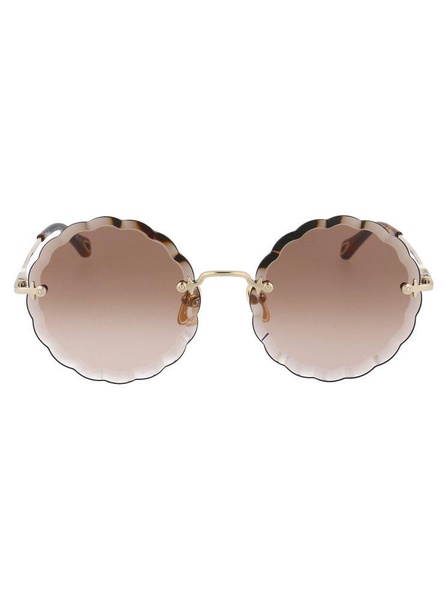 Chloé Eyewear Round Scalloped Frame Sunglasses