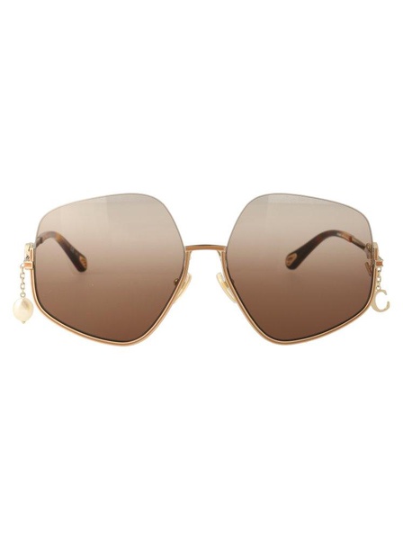 Chloé Eyewear Pentagonal Frame Sunglasses