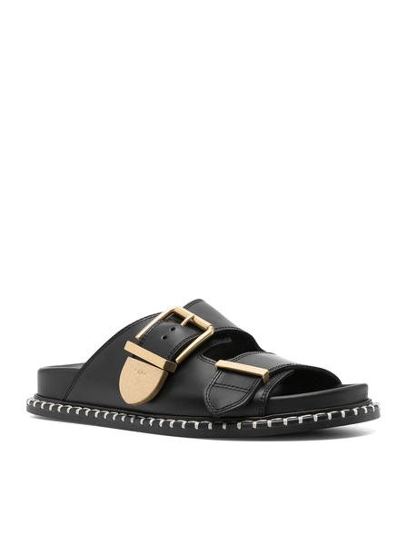 Chloe` Women Rebecca Leather Slides