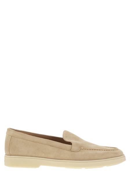 Santoni Suede Moccasin