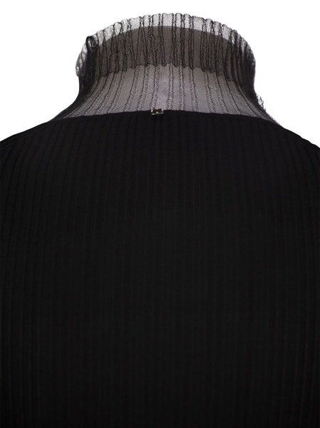 Sportmax Derris Turtle Neck Sweater With Directional Ribbing