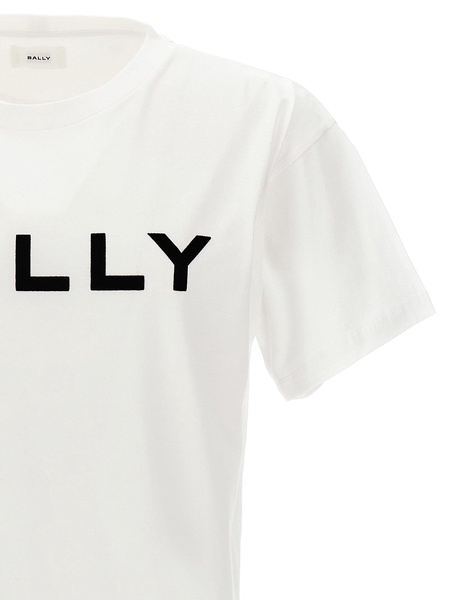 Bally Flocked Logo T Shirt