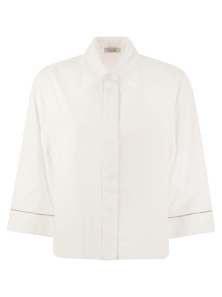 Peserico Plain Cotton Poplin Shirt