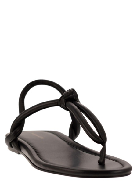 Fabiana Filippi Leather Flip Flops