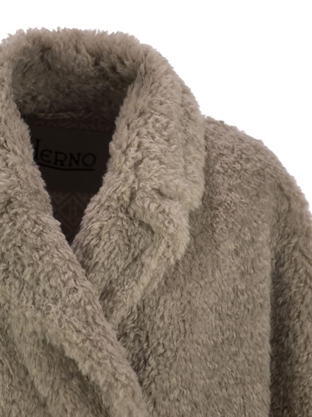 Herno Curly Faux Fur Coat