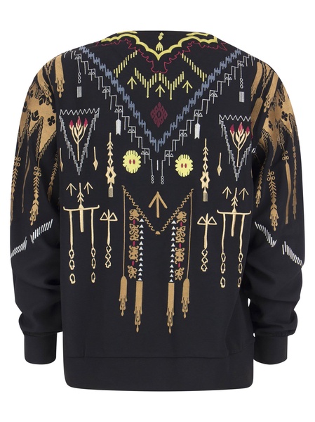 Etro Crew Neck Sweatshirt With Embroidery