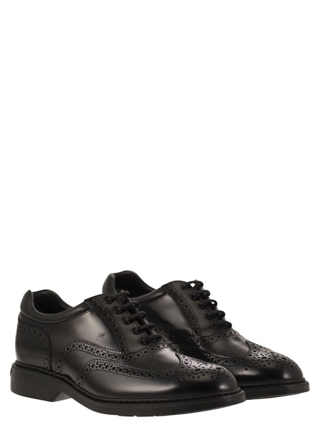 Hogan Duilio Leather Lace Up