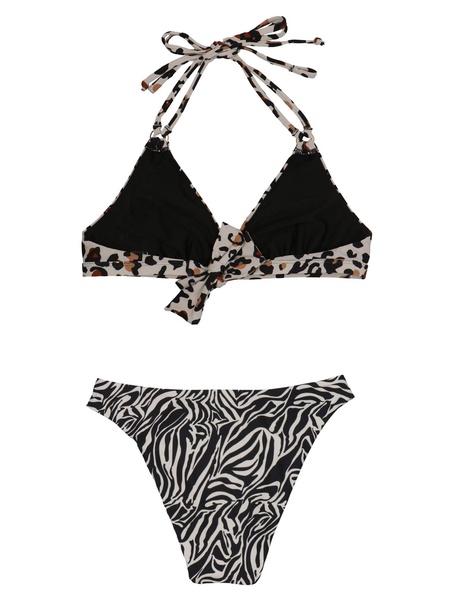 Animal Print Bikini Beachwear Multicolor