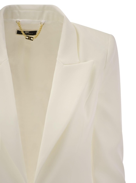 Elisabetta Franchi Crepe Jacket And Trousers Suit