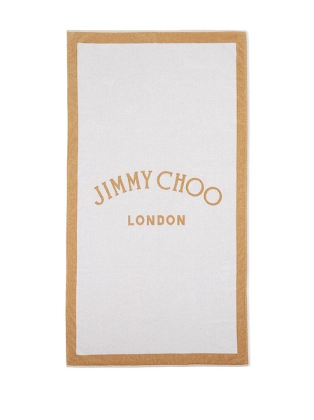 Jimmy Choo Capsule Logo Cotton Beach Towel